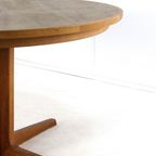Bernhard Pedersn And Son Eiken Ronde 2x Verlengbare Eettafel Tafel Vintage 'bogvad' Deens Design thumbnail 19