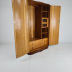Prachtige Engelse Art Deco-Kast Van Wortelnotenhout – Jaren 30 thumbnail 16
