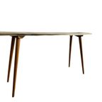 Vintage Smalle Console Tafel / Bijzettafel In Formica thumbnail 8
