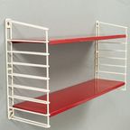 Modulair Wandrekje Met Rode Planken 71235 thumbnail 5