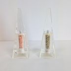 Vintage Wayne Husted Blenko Zout Pepermolen Pyramid Acrylic thumbnail 9