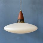 Melkglas Hanglamp - Philips Style Light Armatuur - Louis Kalff - Opaline Glass Lamp thumbnail 8