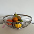 Rvs /Chroom / Zilver Draadmand / Broodmand / Fruitschaal thumbnail 4