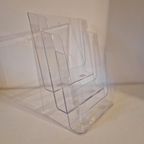 Plexiglas Wand Lectuurbak Wandrekje Wandrek A4 Houder thumbnail 4