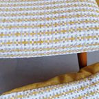 Unieke Retro Vintage Kruk Stalen Pootjes En Teddy Stoffering thumbnail 21