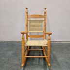 Vintage Schommelstoel Bohemian Rockingchair Jaren 70 Boho thumbnail 3