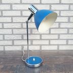 Vintage Bureaulamp Blauw thumbnail 7