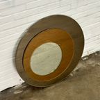 Wand Spiegel Rond Van Metalvetro Galvorame Met Bruin Tinten thumbnail 4
