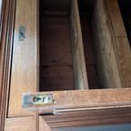 Eiken Tweedeurs Kast Met Bovenlade, Planken En Binnenlades, 104 Cm Breed thumbnail 9