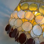 Vintage Schelpen Retro Kleuren Hanglamp Capiz Lamp Kroonluchter thumbnail 16