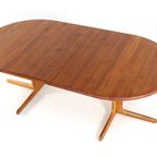 Vintage Ronde 2x Verlengbare Massief Teak Eettafel Tafel Deens thumbnail 19