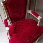 Paar Fijne Gesculpteerde Louis Xvi Periode Cabrioletfauteuils. thumbnail 4