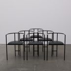 Set Van 6 Armstoelen, Rodney Kinsman, Bieffeplast, 80'S thumbnail 2