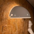 Flos Quarto Wandlamp Van Tobia Scarpa, Moderne Witte Kwart Bol. Jaren 70 Ontwerp, Italiaans Desig thumbnail 2