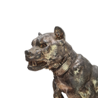 Antiek Frans Beeld Van Een Bulldog Charles Valton thumbnail 12