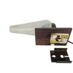 Attr. Philips - Teak - Satijnglas - Messing- Holland - 60'S thumbnail 3
