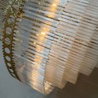 Vintage Xl Opaline Staafjes Kroonluchter Hanglamp Teardrops Murano thumbnail 10