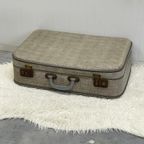 Grijs Ruitje Brocante Koffer Vintage Suitcase Opberger thumbnail 2