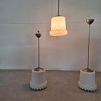 3 Peil & Putzler Hustadt Zonnebloem Vintage Opaline Hanglamp thumbnail 8