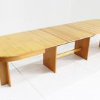Vintage Deense Grote Ovalen Uitschuifbare Eettafel Xl thumbnail 5