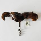 Antieke Franse Laurent Siret Kurkentrekker 12 Wortelhout Wijnstok 1920’s thumbnail 2