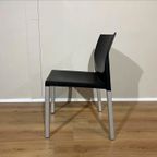 4X Leolux Myto Eetkamerstoelen - Zwart - Kunststof - Design thumbnail 12