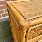 Bamboe Rotan Vintage Ladenkast thumbnail 5