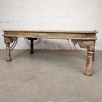 Grote Antieke Indische Tafel thumbnail 8