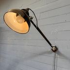 Vroege Rademacher Wandlamp Met Grote Emaille Kap thumbnail 18