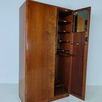 Prachtige Engelse Art Deco Burrnut-Garderobe thumbnail 17