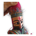 Kleurrijke Marionet Pop Uit India 2 Zijdig ( Man Én Vrouw) thumbnail 4