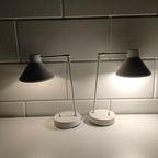 Set Jaren 80 Verstelbare Tafel- Bureau Of Nachtkast Lampen thumbnail 2