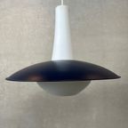 Vintage 1950’s Scandinavische Hanglamp – Opaline thumbnail 5