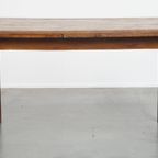 Functionele En Mooie Engelse Antieke Uitschuifbare Eettafel Van Iepen En Kersenhout thumbnail 17
