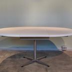 Vintage Eettafel Pastoe Witte Uitschuifbare Tafel Ovaal thumbnail 2