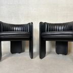 2X Vintage Design Leather Club Chair – Poltrona Frau thumbnail 5