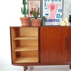 Vintage Teak Houten Wandkast | Buffetkast Deens Kast thumbnail 13