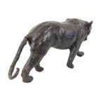 Mid Century Lederen Panter Beeld Liberty Of London 43cm thumbnail 7