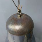 Grote Industriële Blauwgrijze Emaille Hanglamp thumbnail 10