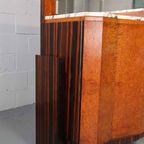 Art Deco Buffet, Macassar Ebony And Walnut Burl, 1920-1930 thumbnail 17