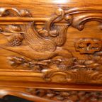 Louis Xv Franse Gebeeldhouwde Eiken Commode. thumbnail 2