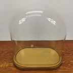 Antieke Vintage Grote Glazen Ovale Stolp. 510 thumbnail 4