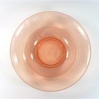 Vintage Schaal Roze Glas thumbnail 3