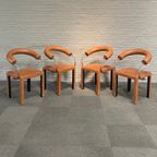 Set Van 4 Lederen Arcosa Stoelen Door Paola Piva thumbnail 5