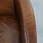 Comfortabele En Unieke Bruine Aviator Design Fauteuil Gemaakt Van Rundleer thumbnail 9