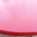 Rode Ronde Xl Eettafel 130 Cm Vintage Space Age Design Tafel thumbnail 10