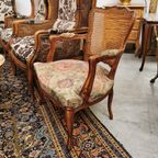 Brocante Vintage Franse Louis Xv Stoeltje, Fauteuil 904 thumbnail 14