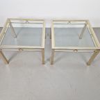 Set 2 Vintage Salontafel Chroom Messing Fratelli Orsenigo 70 thumbnail 8