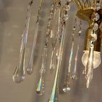 Vintage Teardrop Hanglamp Murano Pegels Kroonluchter Opaline thumbnail 7