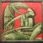 Moderne Schilderkunst. De Twede Schilderij In De Serie "Mayan Spirits". thumbnail 4